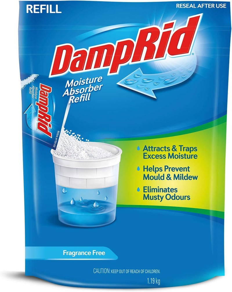 DampRid FG30K Moisture Absorber Refill, 42-Ounce - Fragrance Free - Image 1